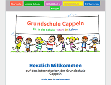 Tablet Screenshot of grundschule-cappeln.de